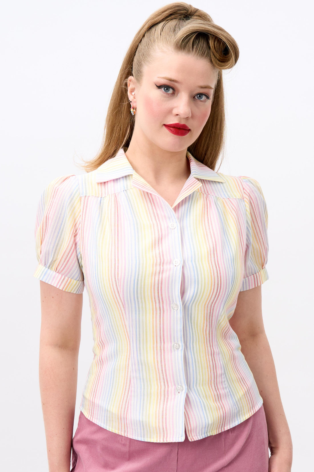 Luana Sherbet Stripe Shirt
