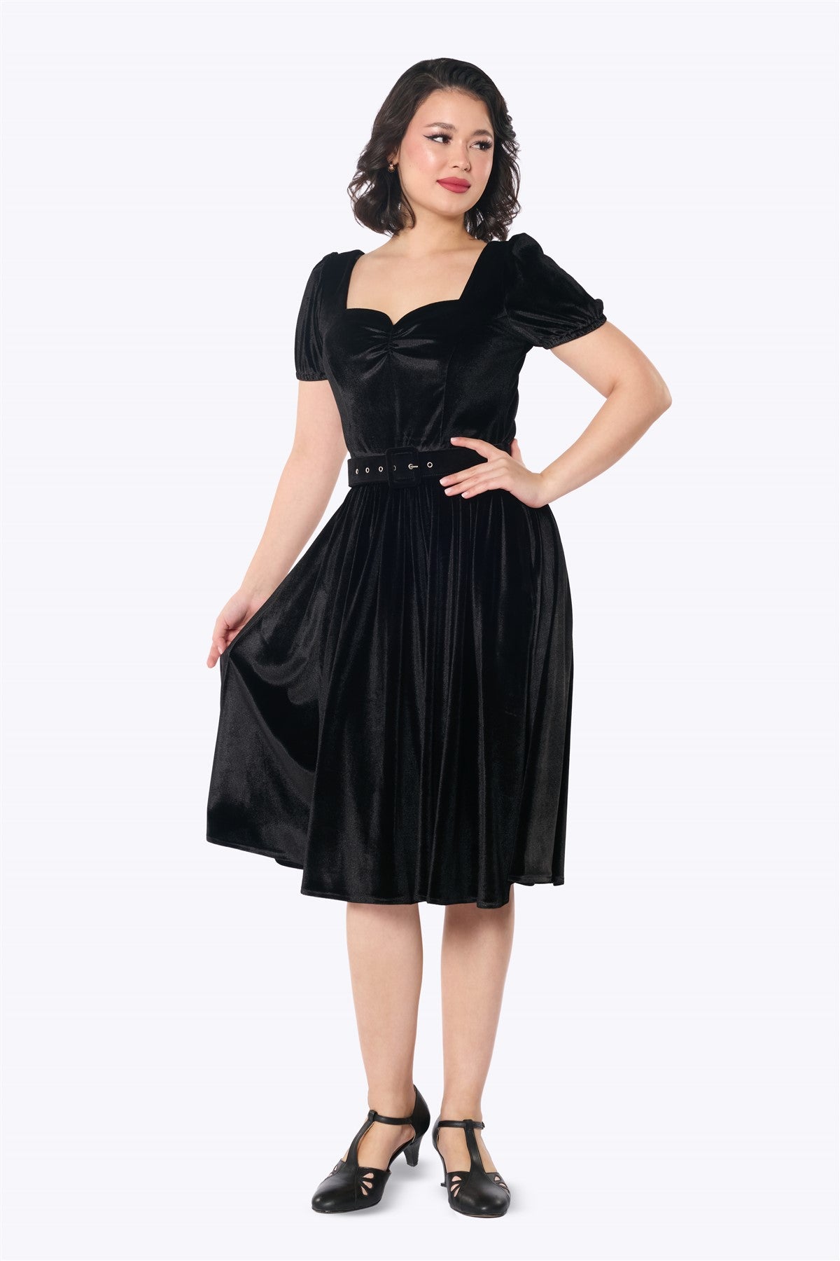 Gilly Velvet Swing Dress