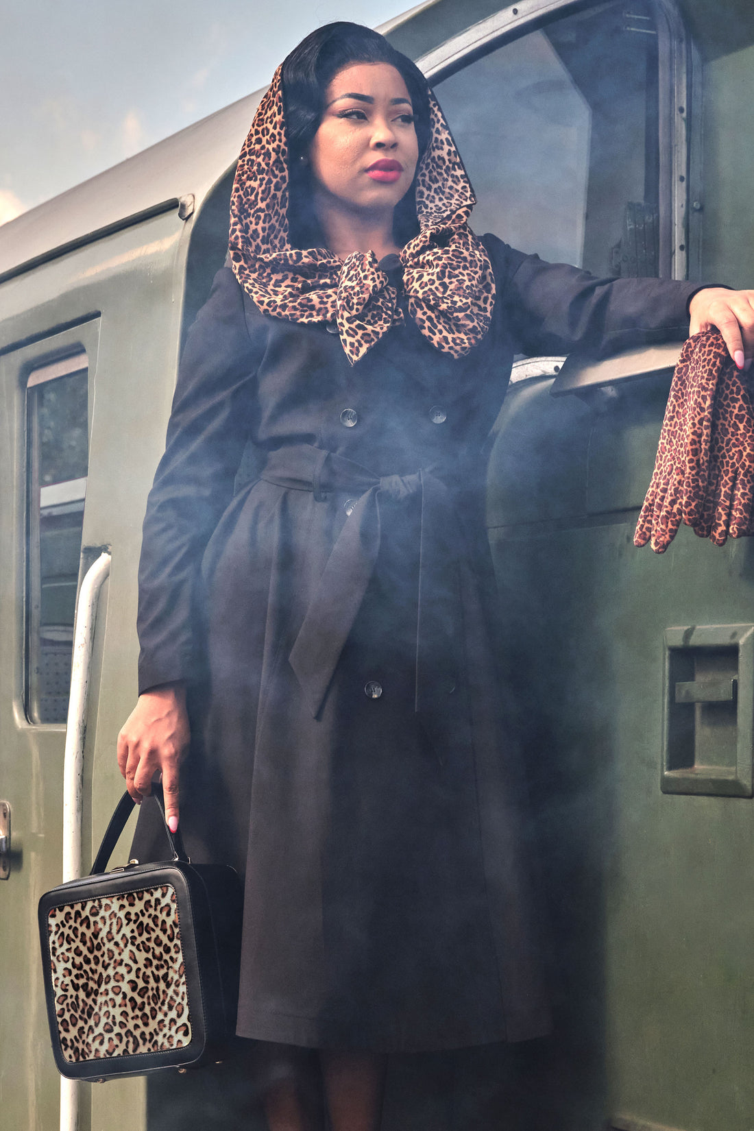 Tasha Leopard Print Bag