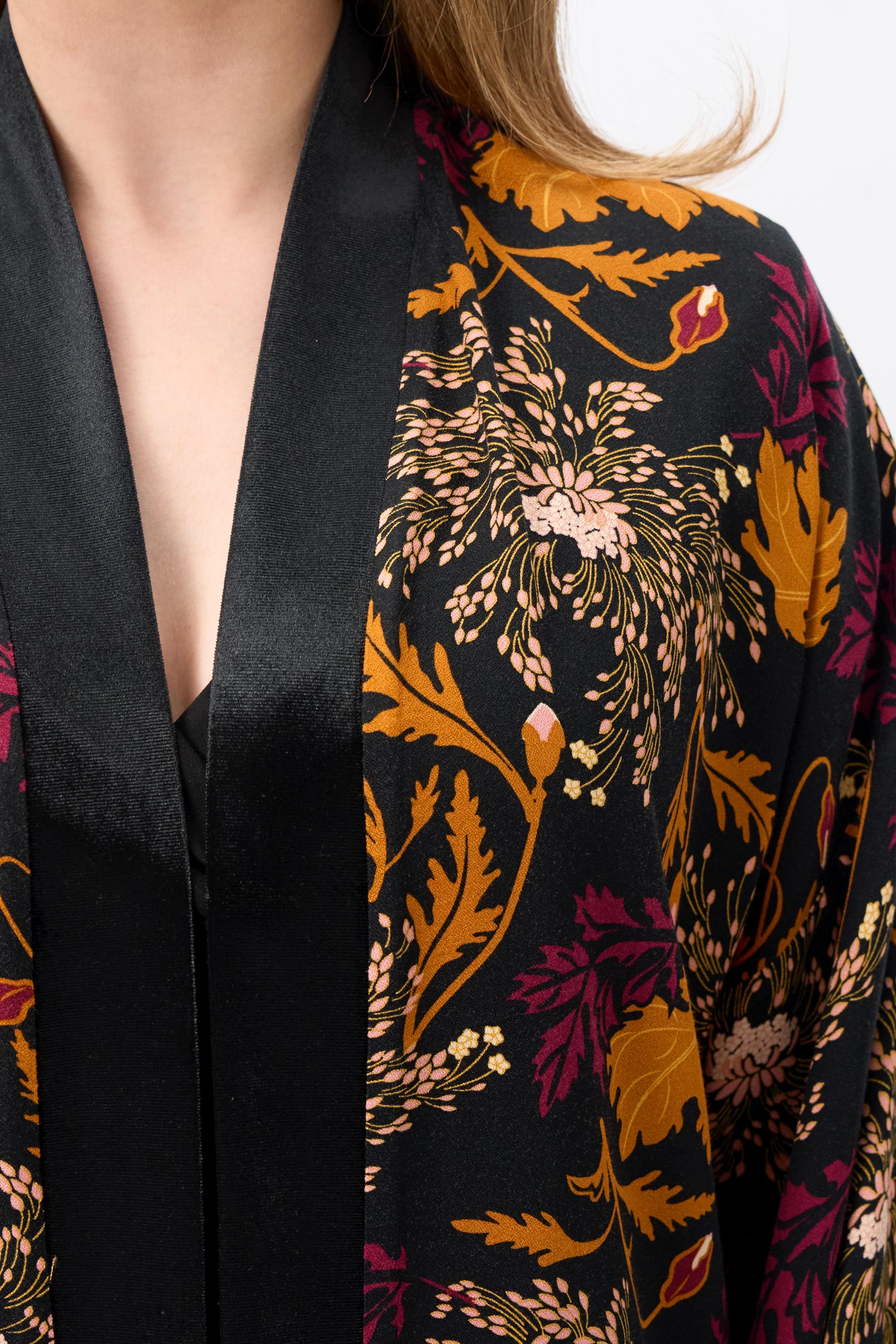 Momiji Gold Leaf Kimono