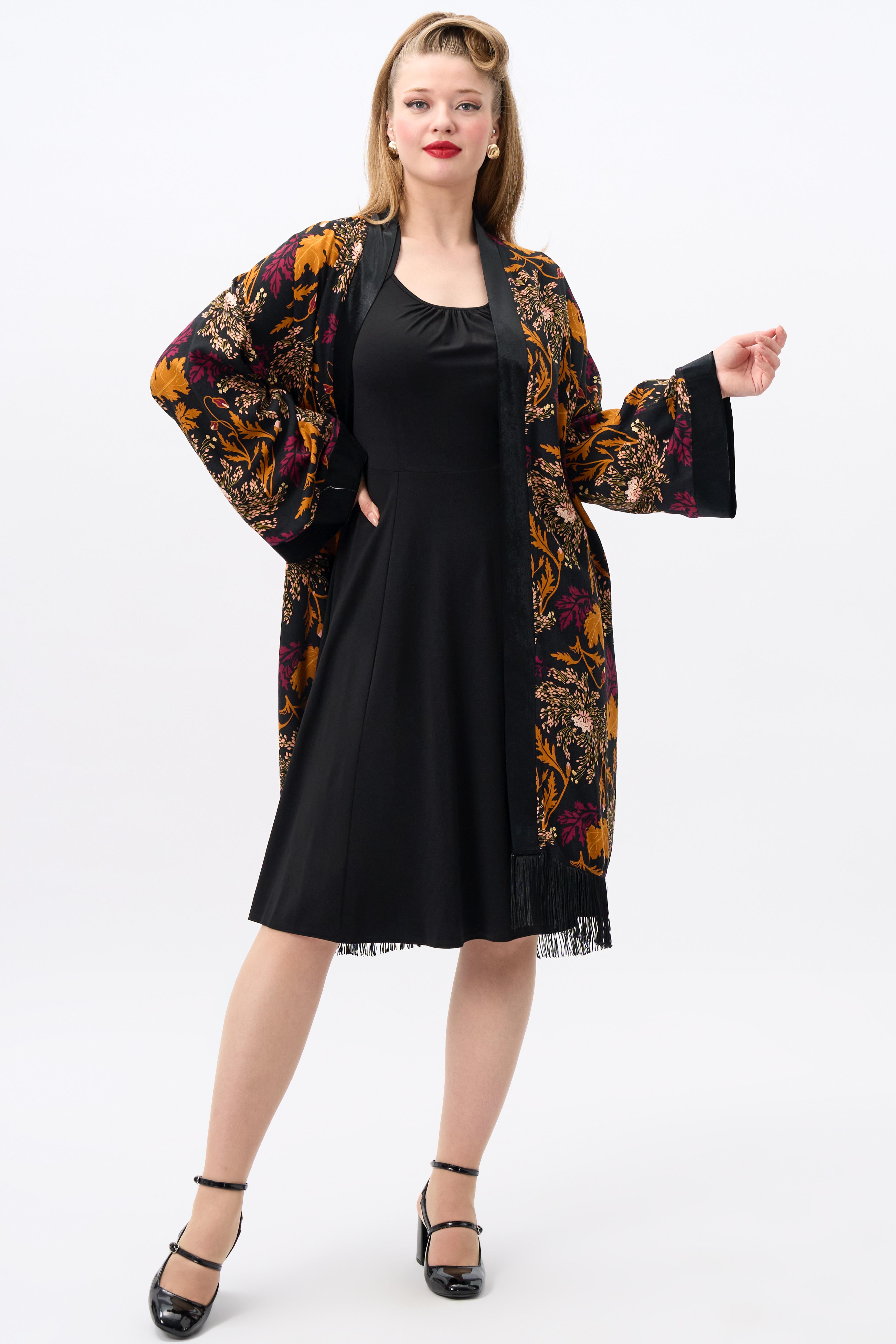 Momiji Gold Leaf Kimono