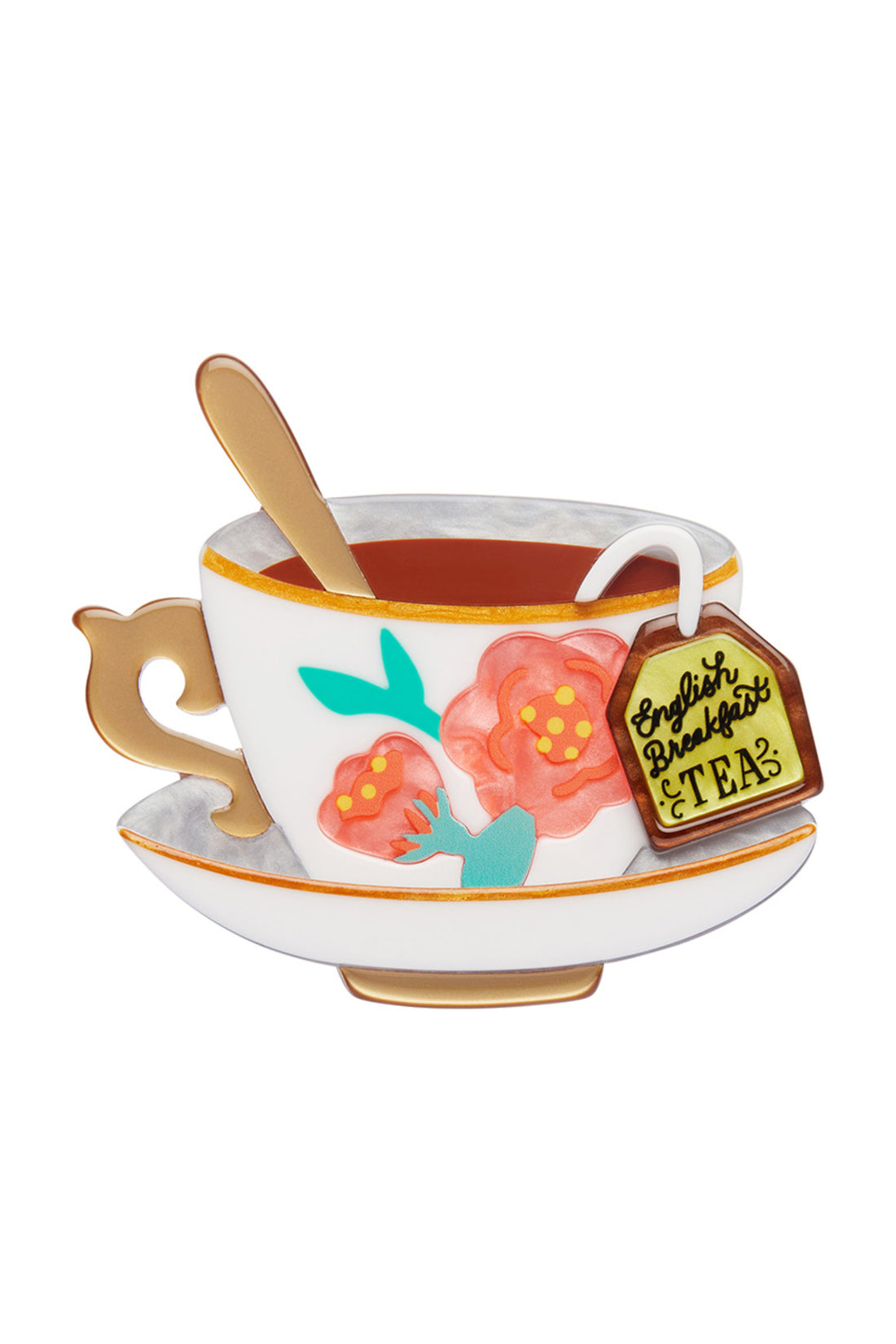 Erstwilder Fancy A Cuppa Brooch