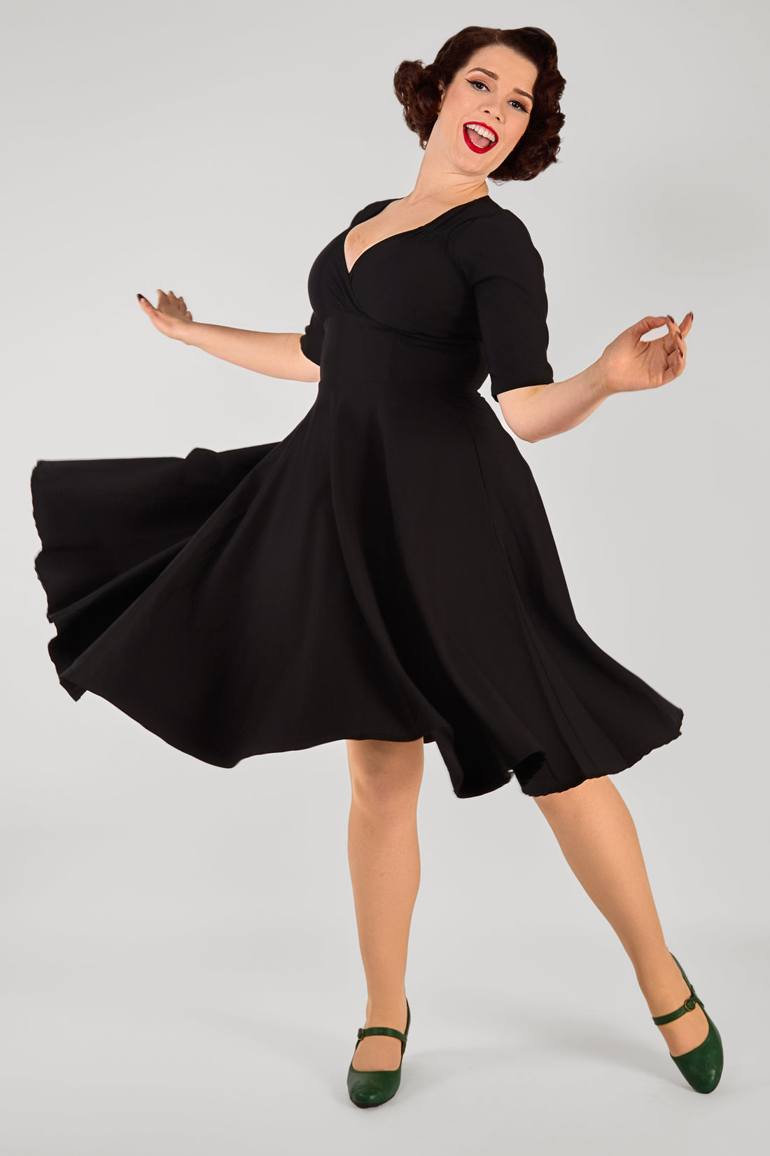Trixie Black Swing Dress
