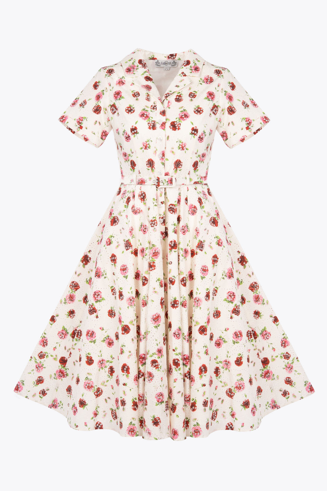 Caterina Rose Broderie Swing Dress