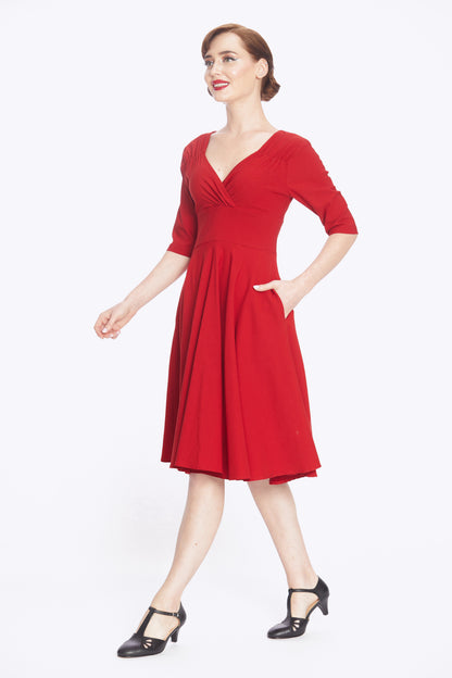 Trixie Red Swing Dress