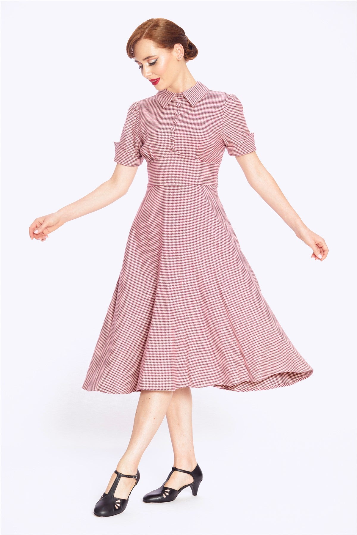 Marianne Pink Swing Dress