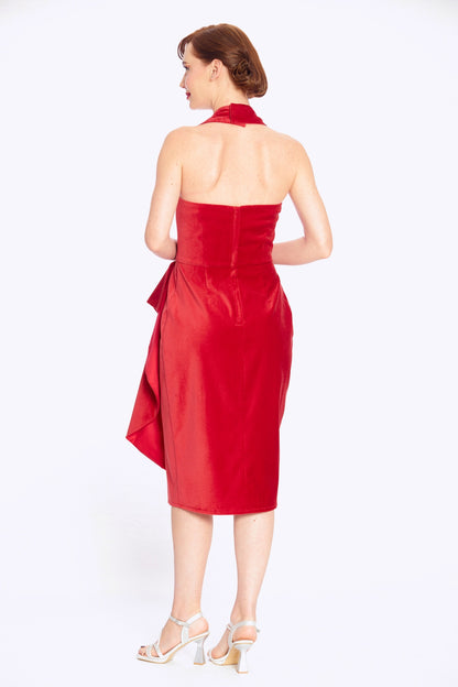 Lorna Velvet Pencil Dress