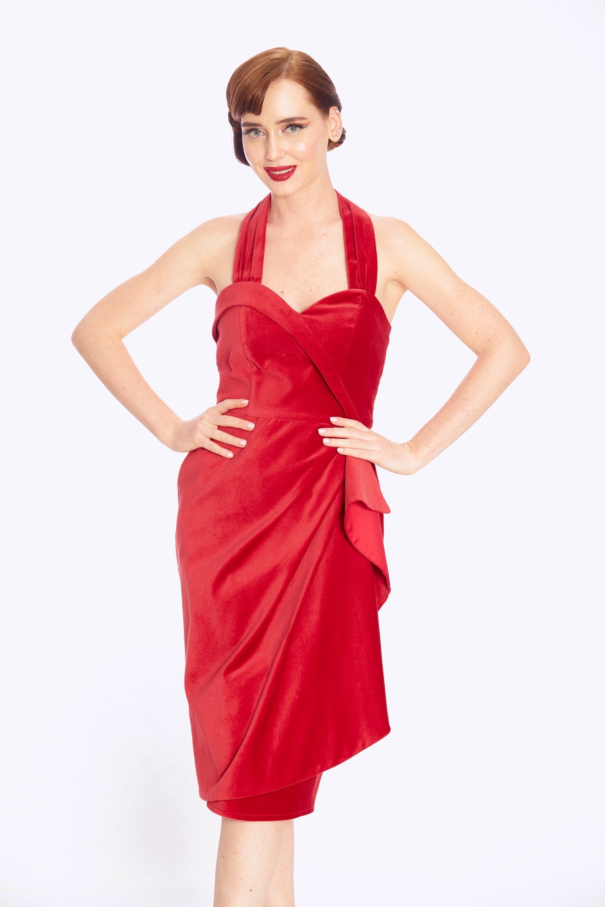 Lorna Velvet Pencil Dress