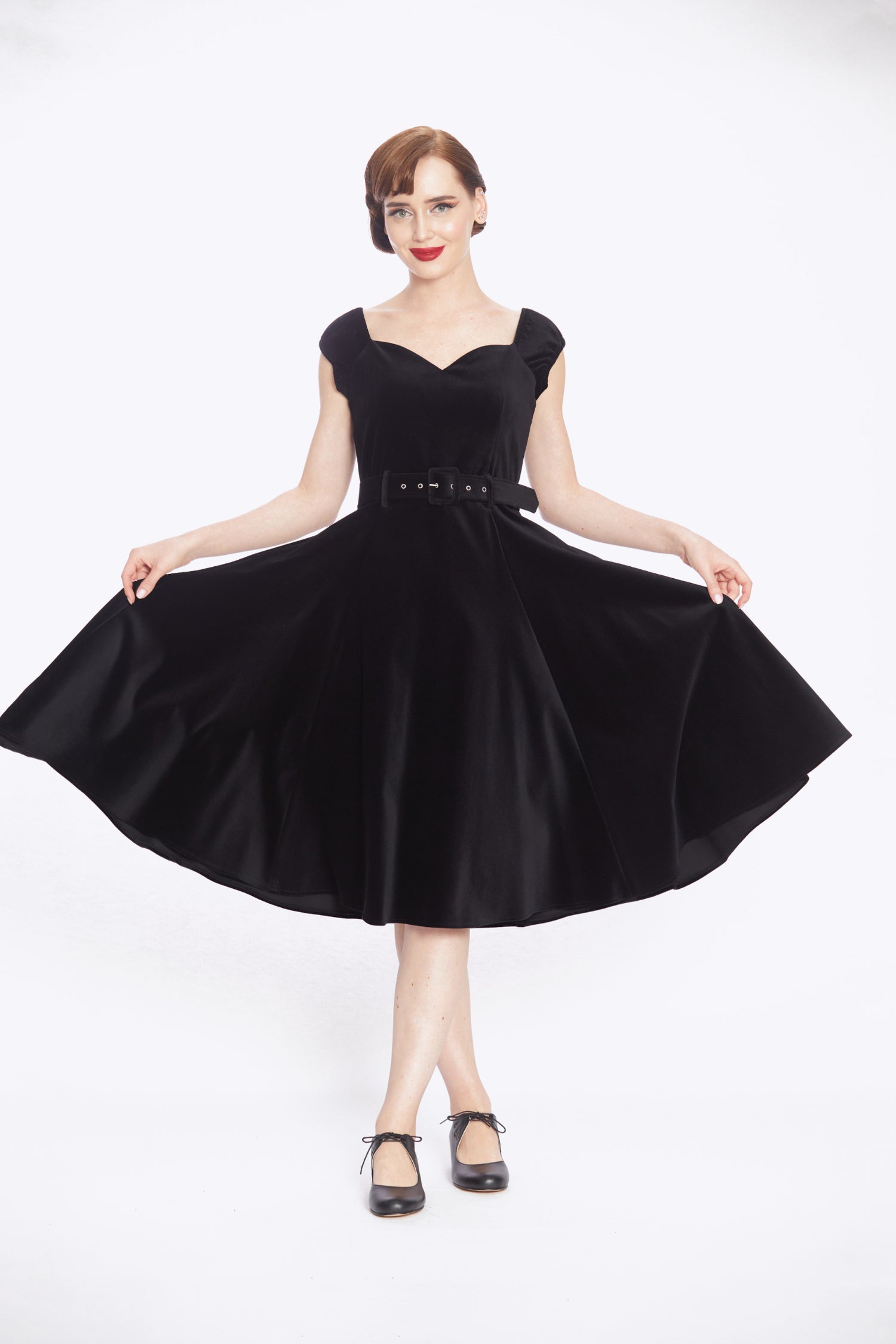 Kaiya Velvet Swing Dress