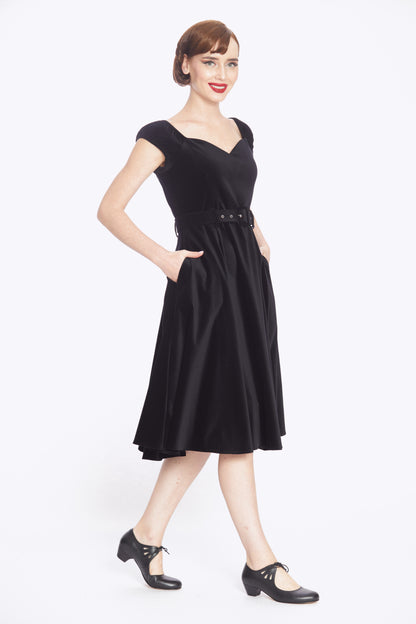 Kaiya Velvet Swing Dress