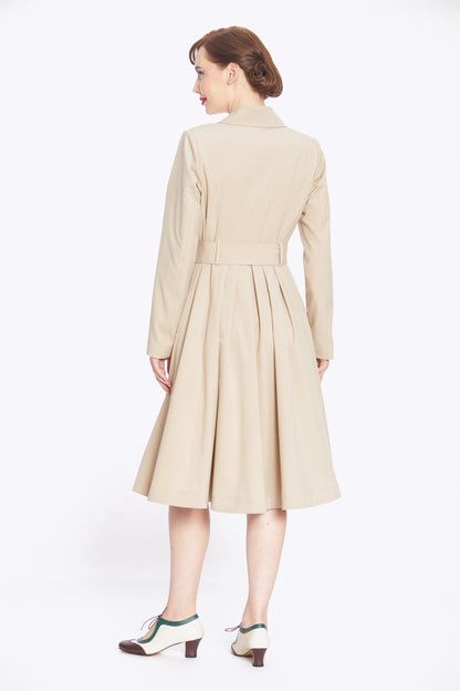 Korrina Cream Swing Trench Coat