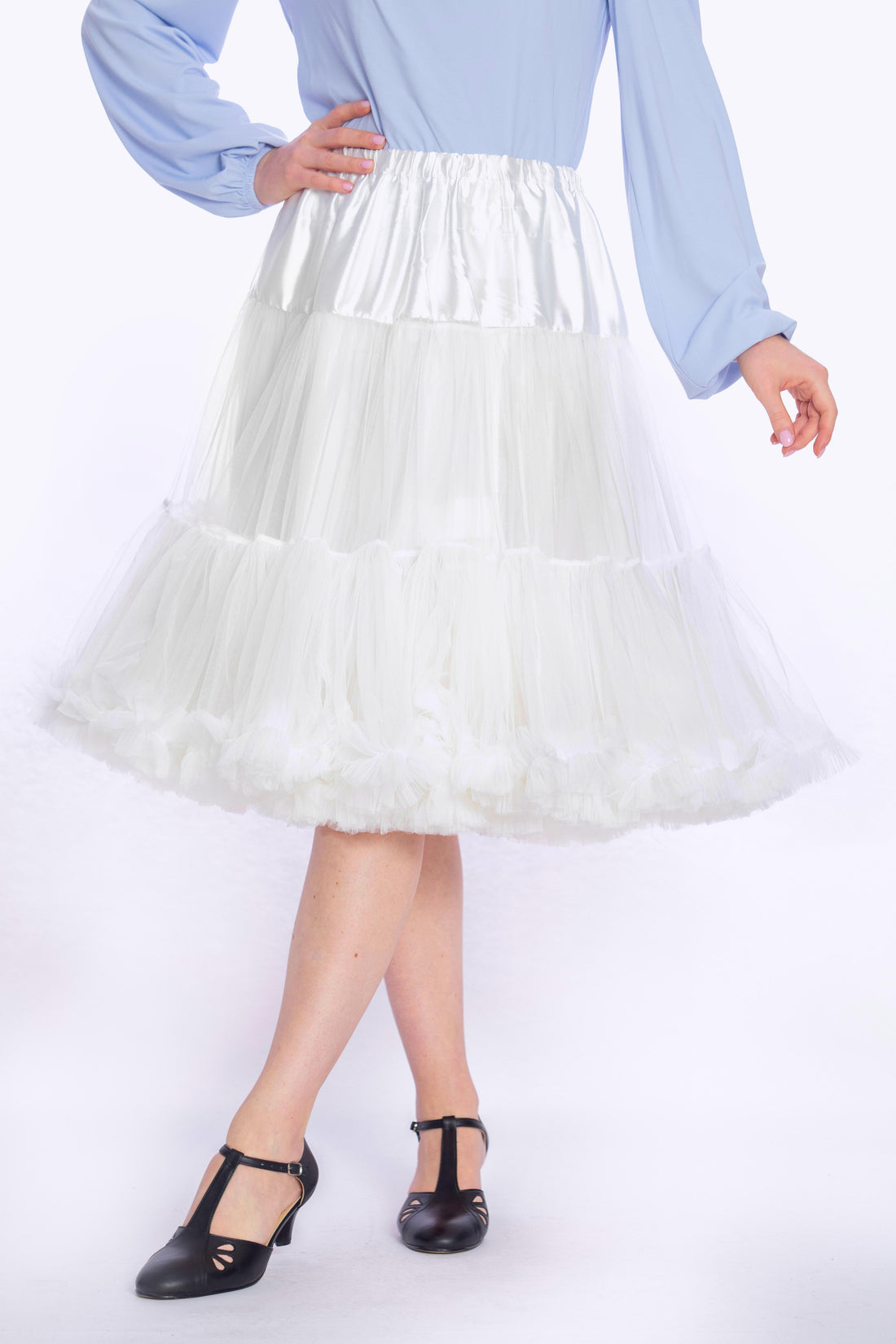 Doris Luxury Petticoat White