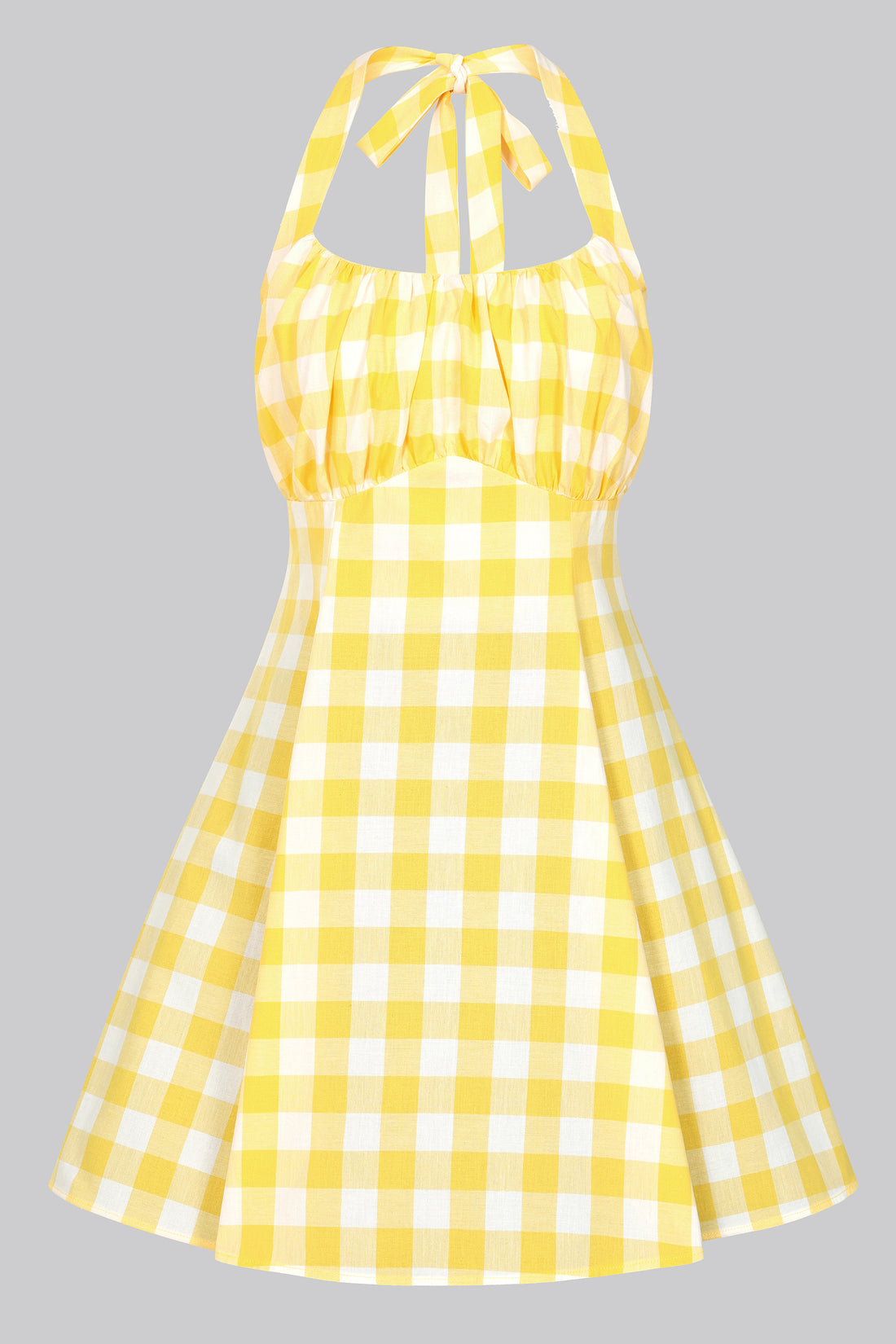 Milly Gingham Flared Mini Dress