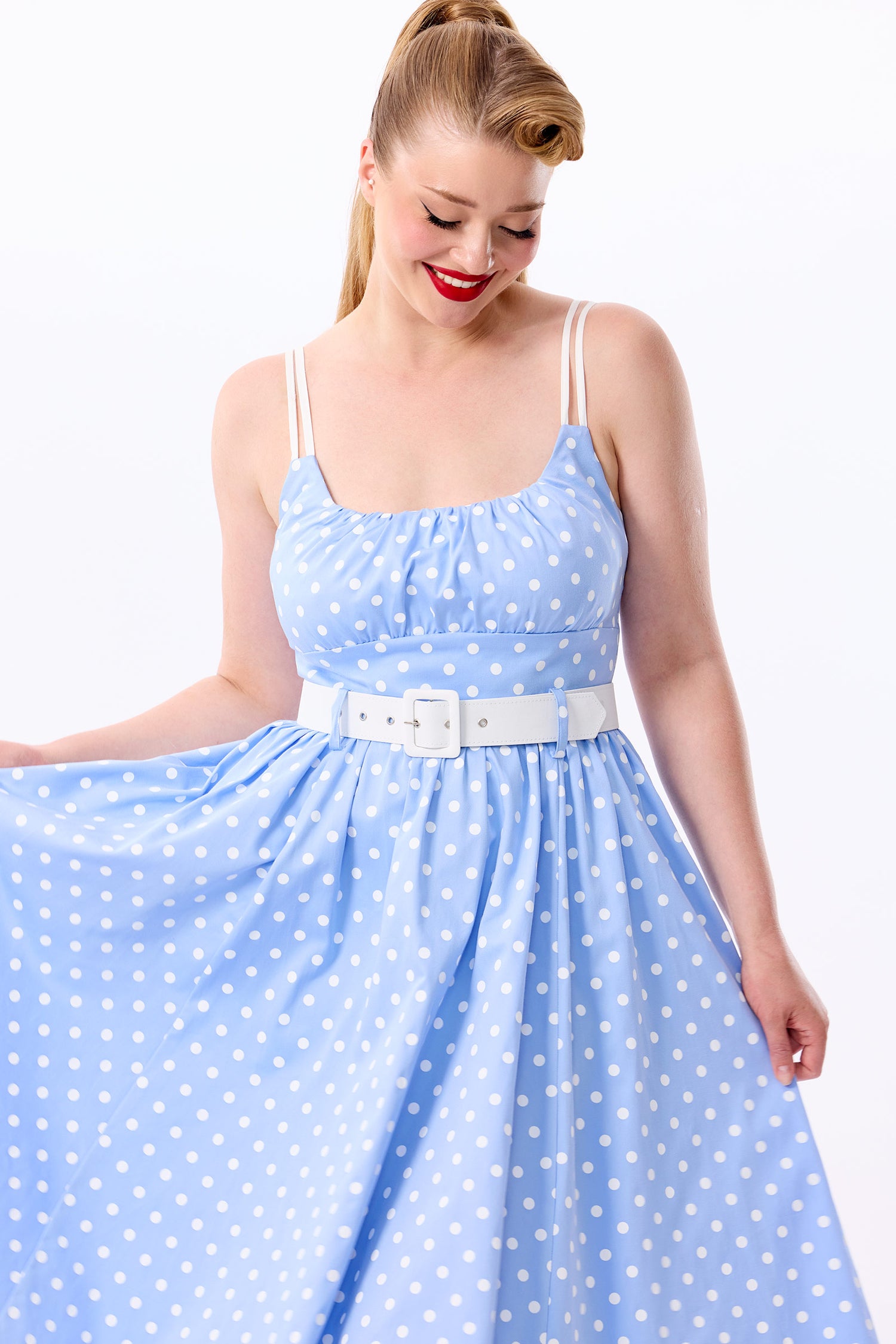 Lulu Sky Polka Swing Dress
