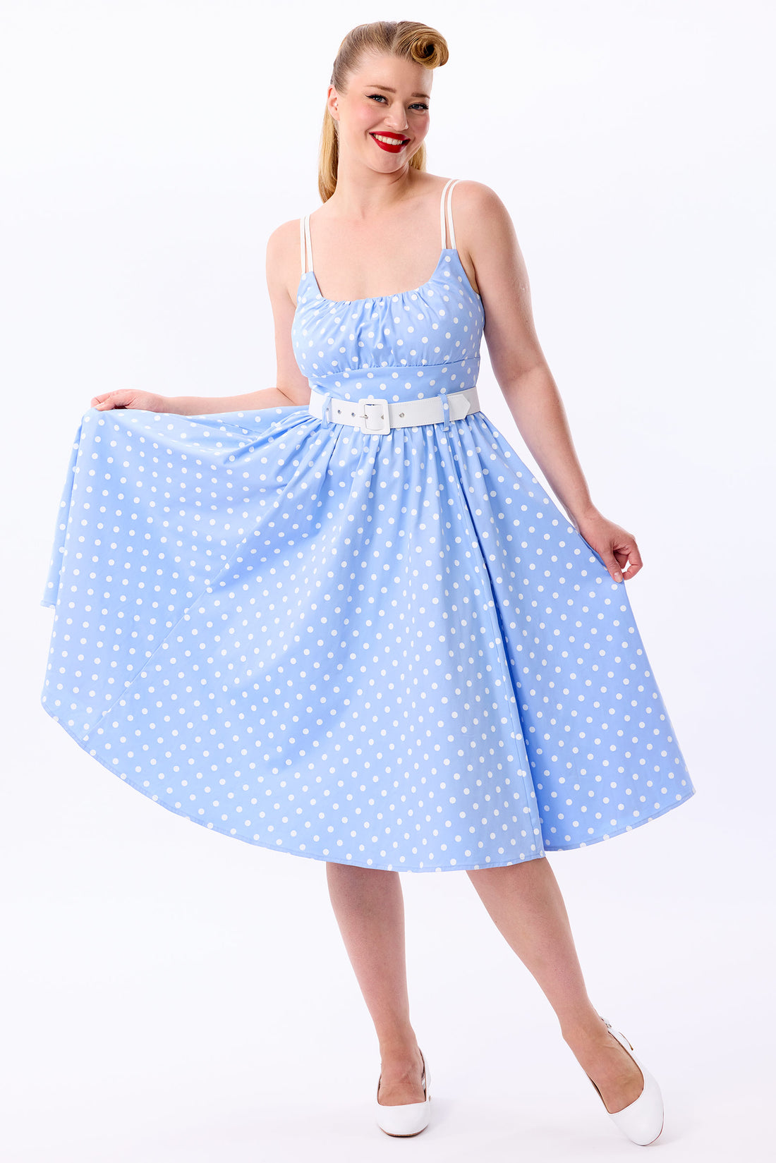 Lulu Sky Polka Swing Dress