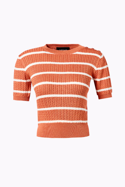 Lynn Striped Knitted Top
