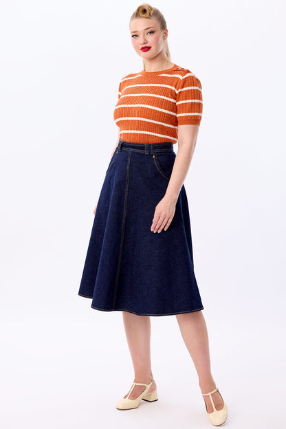 Lynn Striped Knitted Top