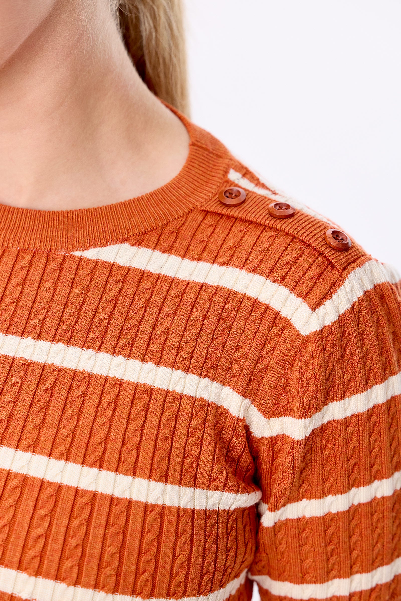 Lynn Striped Knitted Top