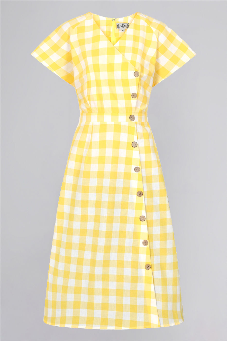 Cherylin Gingham Flared Dress
