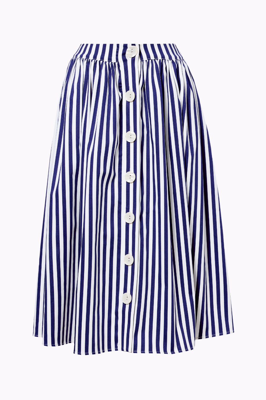 Marianna Navy Stripe Swing Skirt