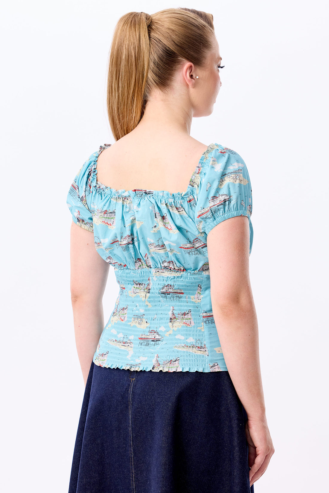 Viviana Brighton Postcard Top