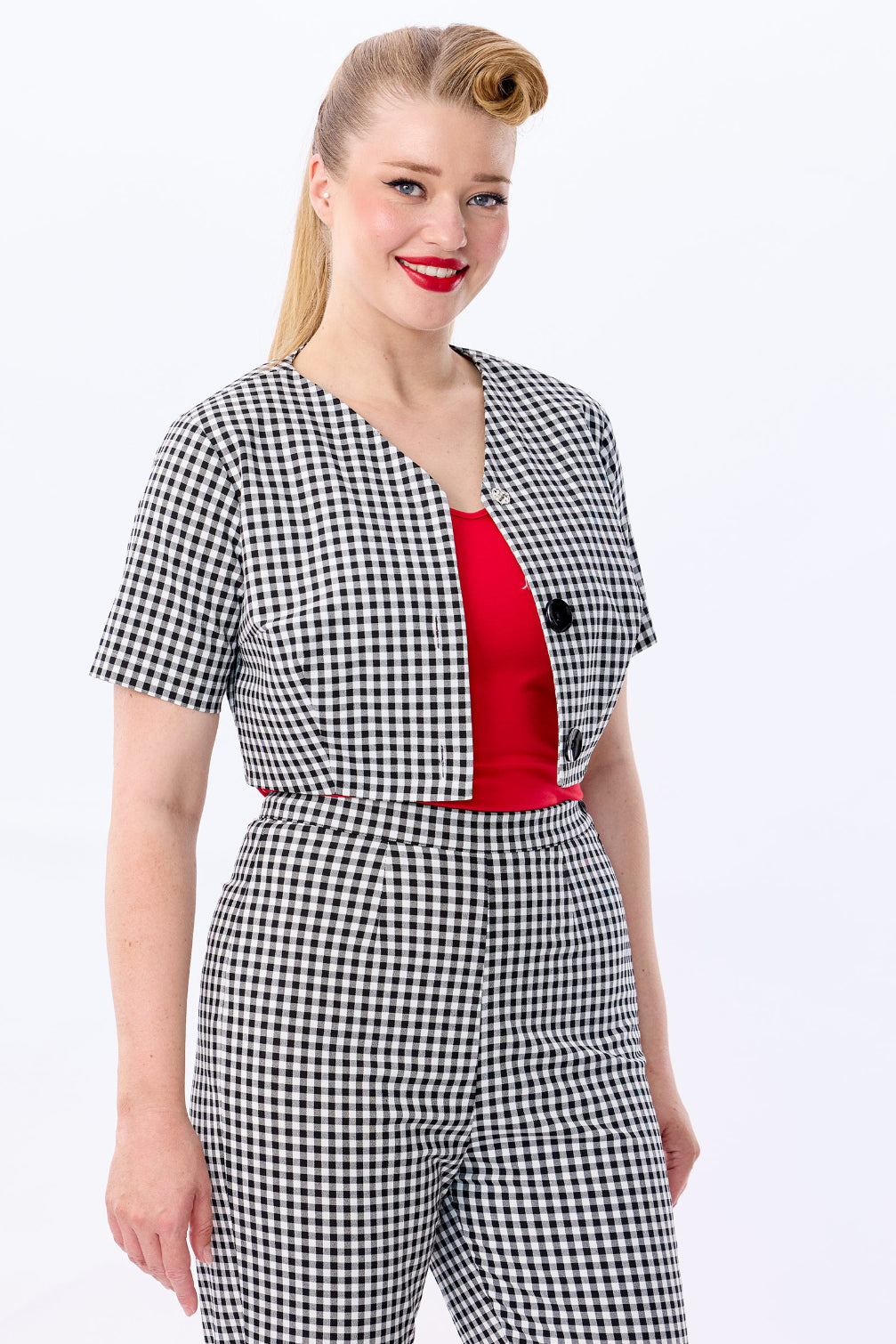 Winnie Gingham Bolero