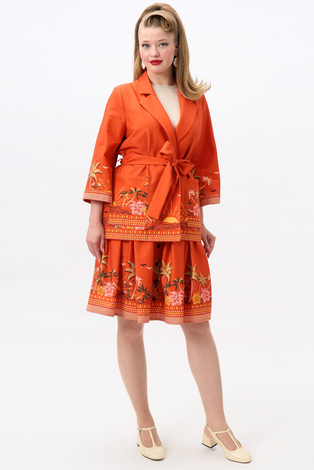 Francine Tropical Sunset Beach Jacket