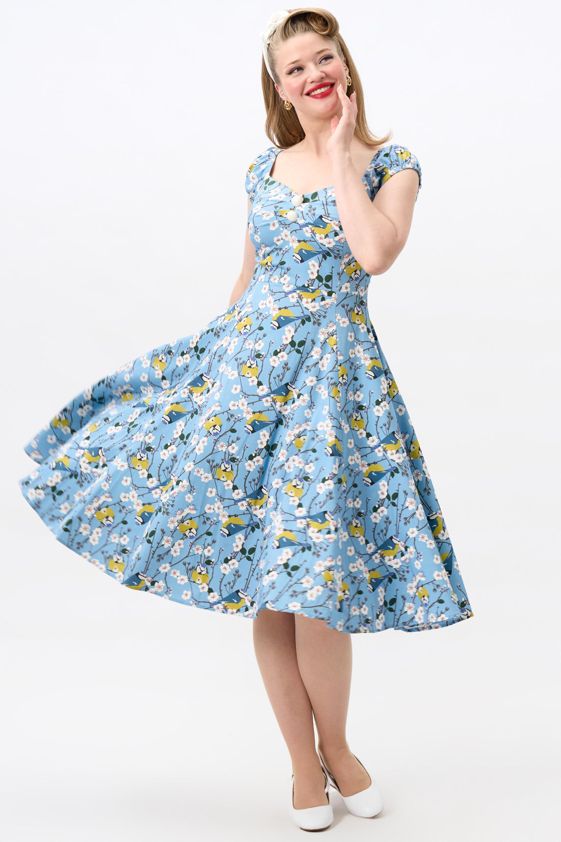 Dolores Blossom Birds Doll Dress