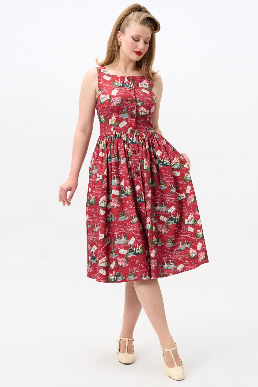 Polly Vintage Express Swing Dress