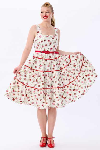 Erina Rose Broderie Tiered Dress
