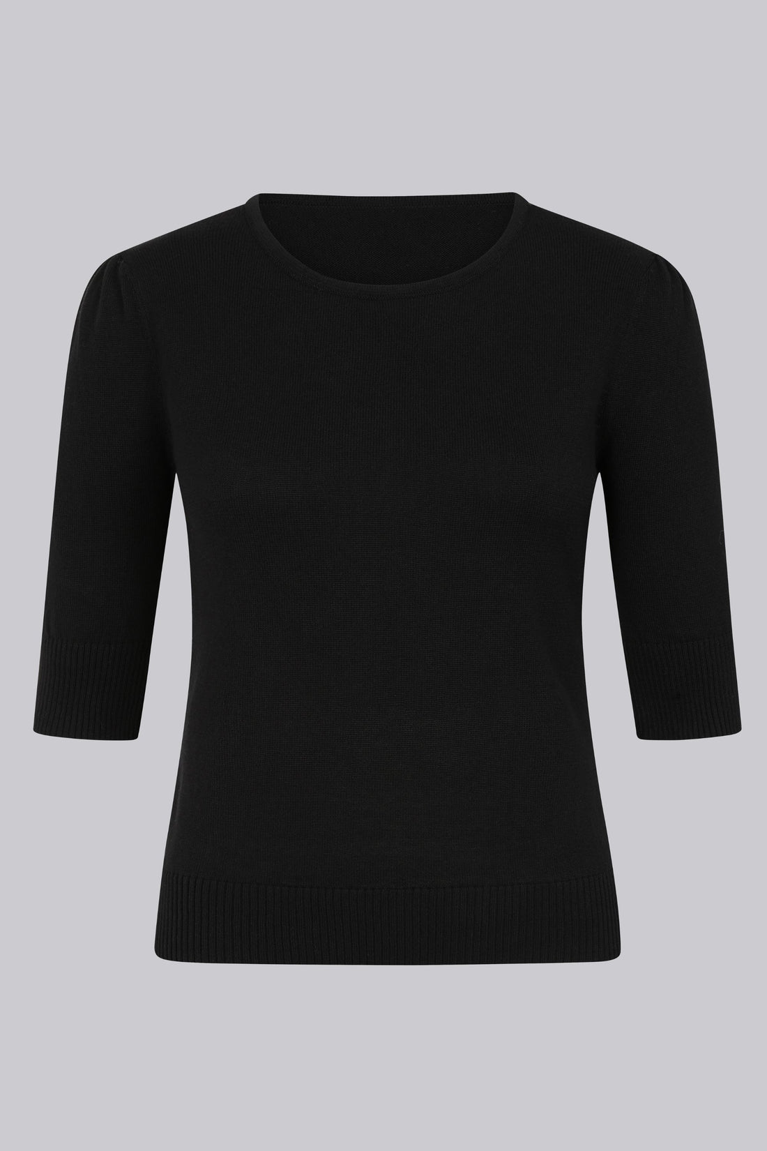 Chrissie Black Knitted Top